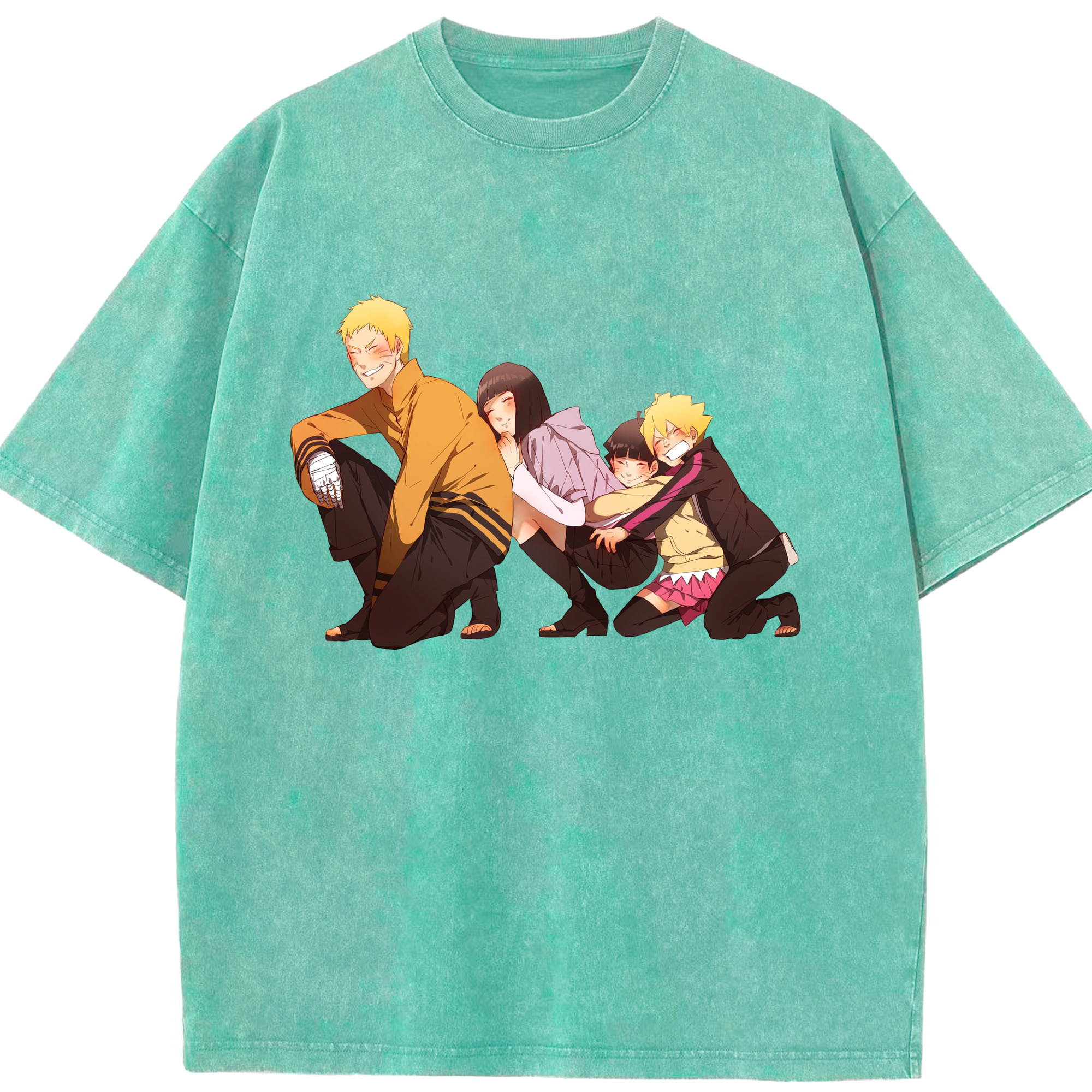 （画像用） NARUTO -ナルト- うずまき ナルト Uzumaki Naruto 綿100% ヴィンテージ風 半袖Tシャツ（フロントプリント）